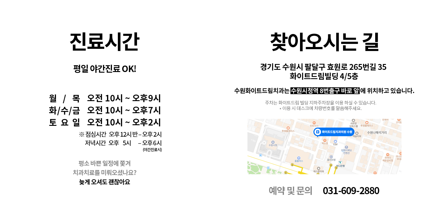 수원치과, 수원임플란트, 수원교정치과, 수원전체임플란트, 수원치아교정, 수원충치치료, 수원보철치료, 수원턱관절, 수원사랑니, 수원화이트드림치과